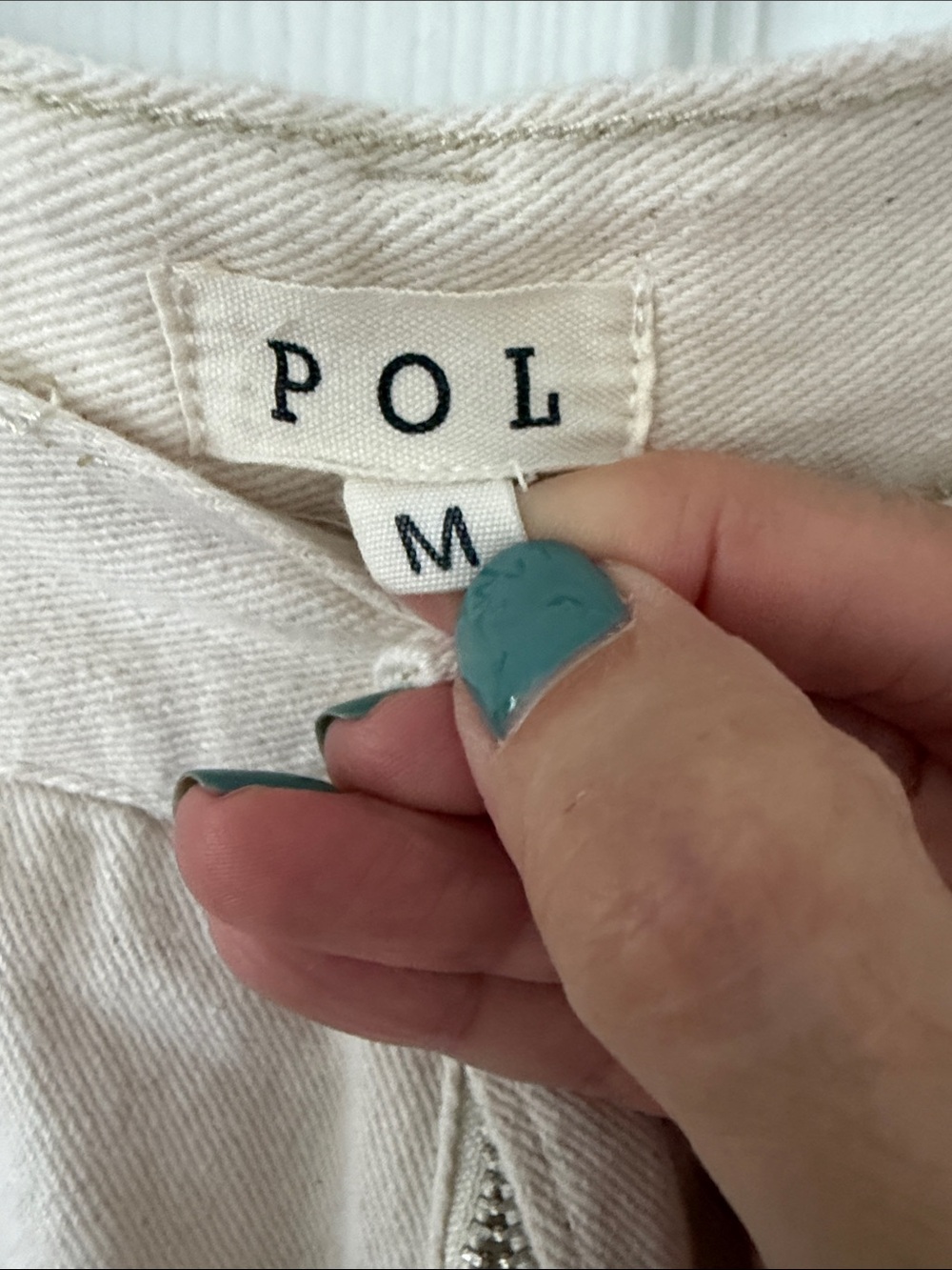 POL Beige Straight-Leg Jeans with Lace Side Panels - Picture 2 of 5